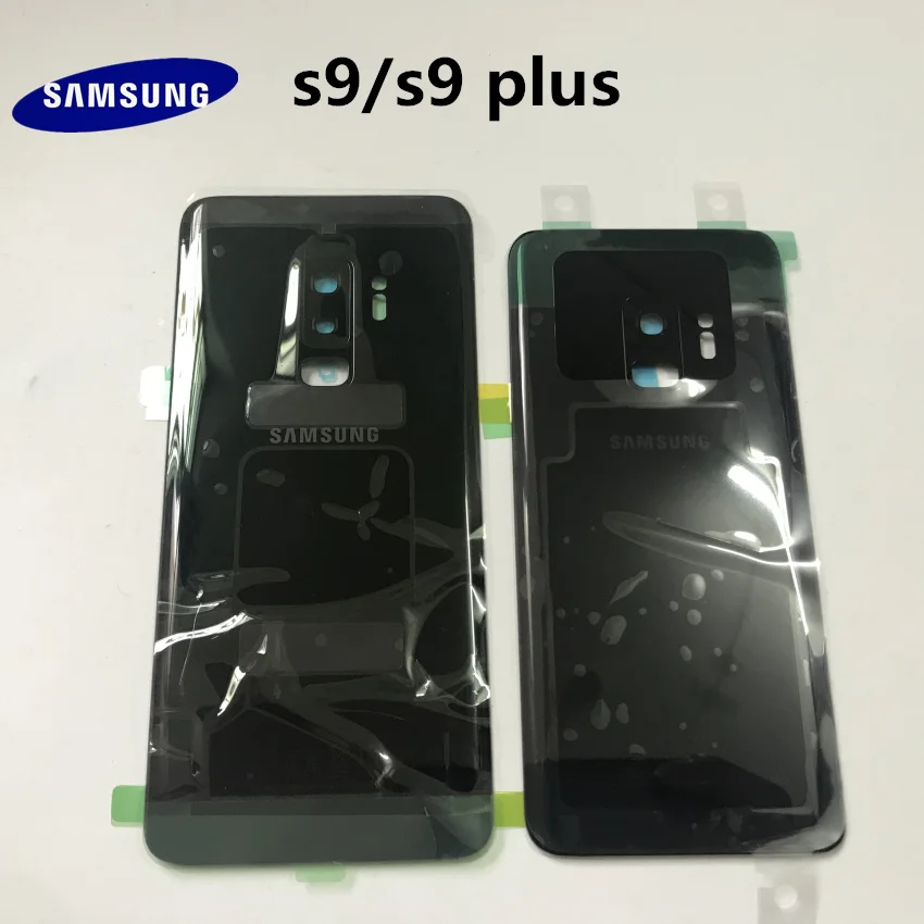 SAMSUNG Galaxy S9, G960, S9+ plus, G965, Задняя стеклянная крышка для батареи, задняя дверь, корпус, чехол, Задняя стеклянная крышка, запчасти
