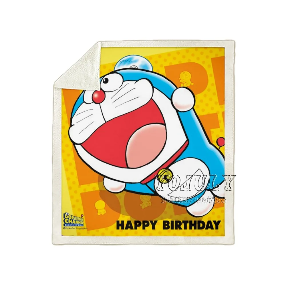 YOJULY bule Doraemon, Аниме Стиль, для детей и взрослых, 3D принт, одеяло, диване, пододеяльник, теплое постельное белье, модное офисное одеяло для короткого сна K05