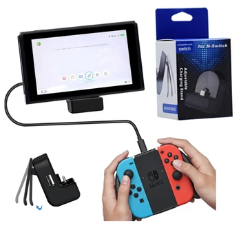 

Type-C Charger Dock Station Charging Stand+USB Port for Nintend Switch NS Game Console Joycon Controller Joy-con Gamepad Holder