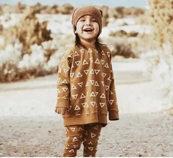 

5pcs/lot Baby girls coat kids children clothing long sleeve triangle Autumn boy sweatshirt 0711 sylvia 611697055137
