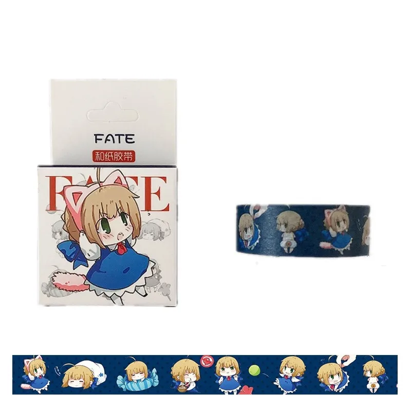 1,5 см* 5 м аниме Fate/stay Night мультфильм васи клейкая лента DIY Скрапбукинг наклейка этикетка маскирующая лента - Цвет: A