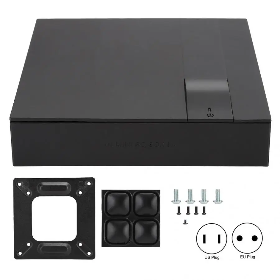 Мини настольный компьютер 4K UHD type-C 2GB ram+ 32GB Mini PC для Intel J3455 cpu для Windows 10 SSD(100-240 V