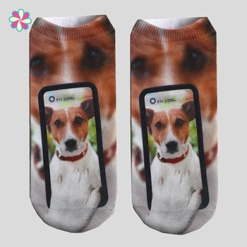 

2020 Hot Women Men Fashion 3D Digital Print Cute Dog High-quality Harajuku Style Sock Cartoon Unisex Animal Socks W118