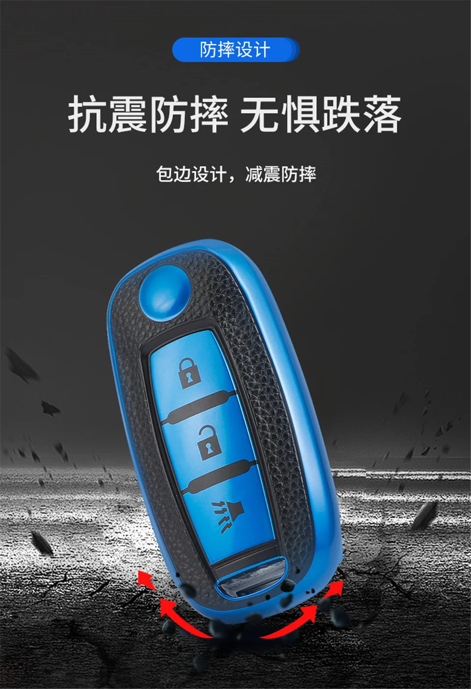 Copertura della cassa chiave a distanza dell'automobile per Venucia D60 D60EV T60 T60EV T70 T90 M50V Smart key Fob Shell accessori portachiavi auto-Styling 4 Copertura della cassa chiave a distanza dell'automobile per Venucia D60 D60EV T60 T60EV T70 T90 M50V Smart key Fob Shell accessori portachiavi auto-Styling - Ha0bc63e00c1a4d6e9825b39d228adba5v
