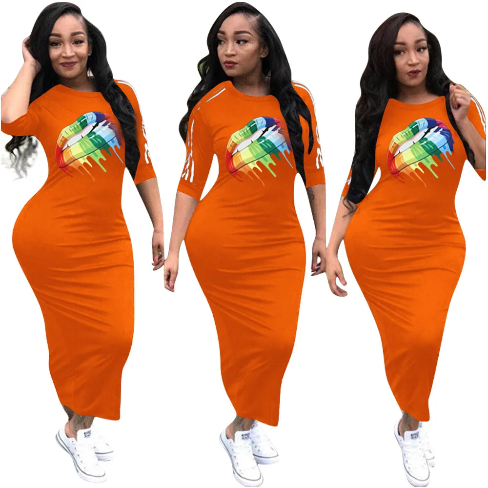 Женское длинное платье карандаш с рукавом до локтя и высокой талией|Платья| |