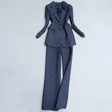 ##Special Price High quality professional women's suit pants set two-piece Winter new casual slim ladies jacket small suit Slim trousers 2019 ##Special Price High quality professional women's suit pants set two-piece Winter new casual slim ladies jacket small suit Slim trousers 2019