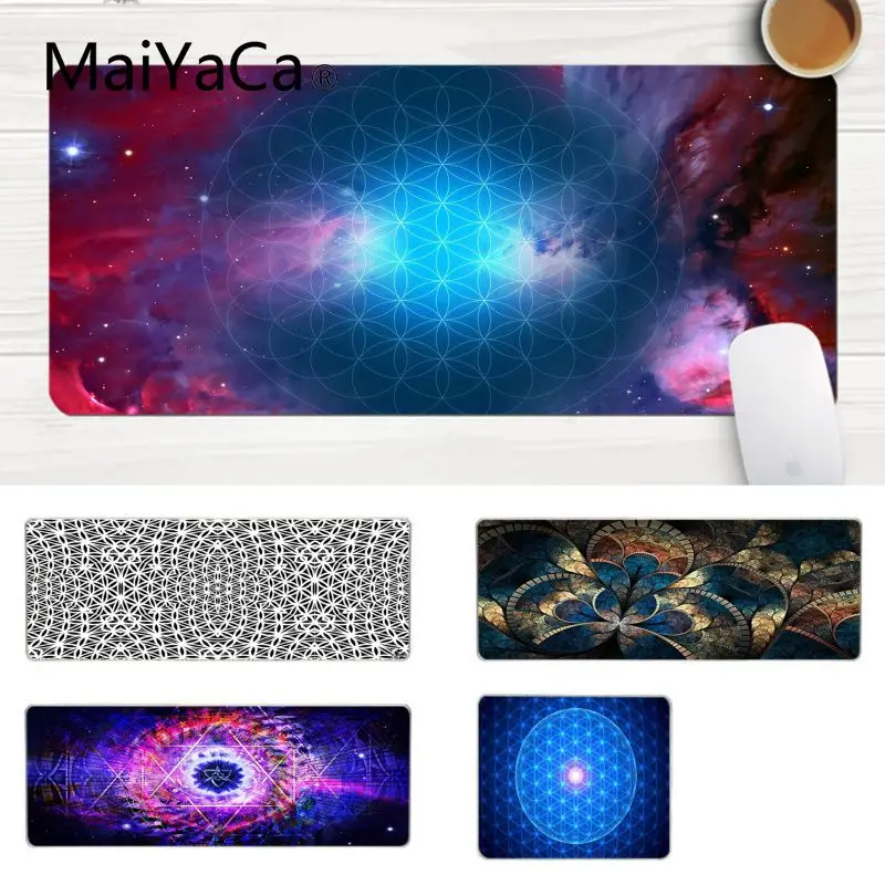 

MaiYaCa Flower of Life Keyboard Gaming MousePads Comfort Mouse Mat Gaming Lockedge Mousepad