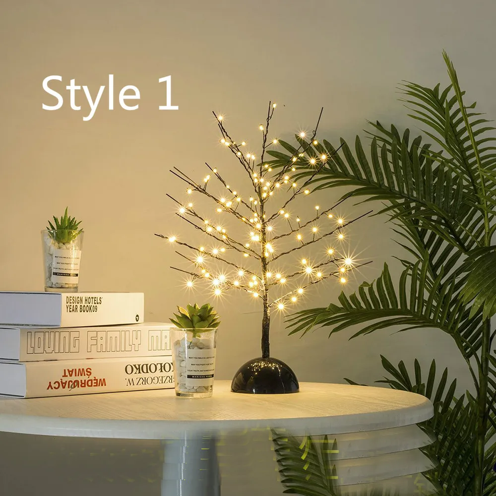 warmwhite 114 Led Настольная лампа для дерева с медным проводом, батареей строка светильник s Фея светильник праздник Рождество День Святого Валентина Свадебные украшения - Испускаемый цвет: warmwhite