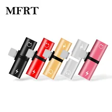 2 в 1 два порта адаптер для наушников для Apple iphone 7 8 Plus X XS MAX XR 11 Pro Max конвертер разветвитель зарядки аудио разъем