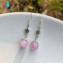 

Natural Spodumene 925 Sterling Silver Earrings For Women Jewelry Gift 100% Genuine Gemstone