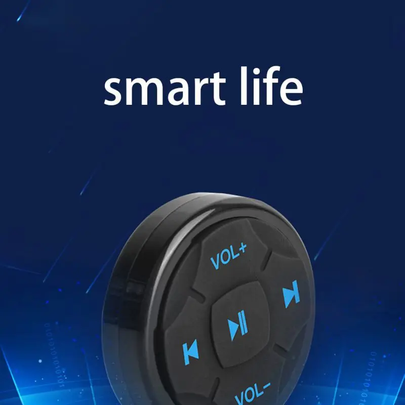 1 шт. Автомобильный Bluetooth руль Мини Bluetooth 4,0 Автомобильный пульт дистанционного управления мобильный телефон Bluetooth пульт дистанционного управления