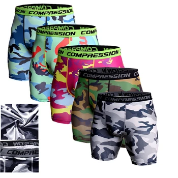 

Summer Mens Gym Training Shorts Slim Fit Men Sports Fitness Workout Running Athletics Quick-drying Compression Cycling Shorts