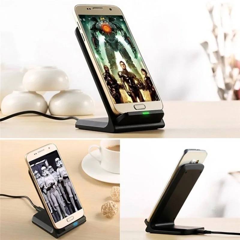 10W Qi Wireless Fast Charger Charging Stand Desktop Phone holder bracket SmartPhone Stander For Samsung S10 S9 iPhone XS 8