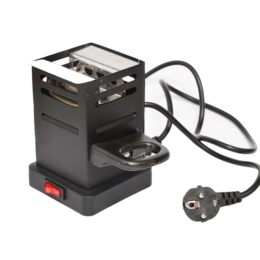 Comprar Calentador cuadrado negro de la estufa de carbón de Shisha Hookah para Shisha Hookahs Chicha Narguile accesorios DIY enchufe de la UE 220 v 50 v 600w