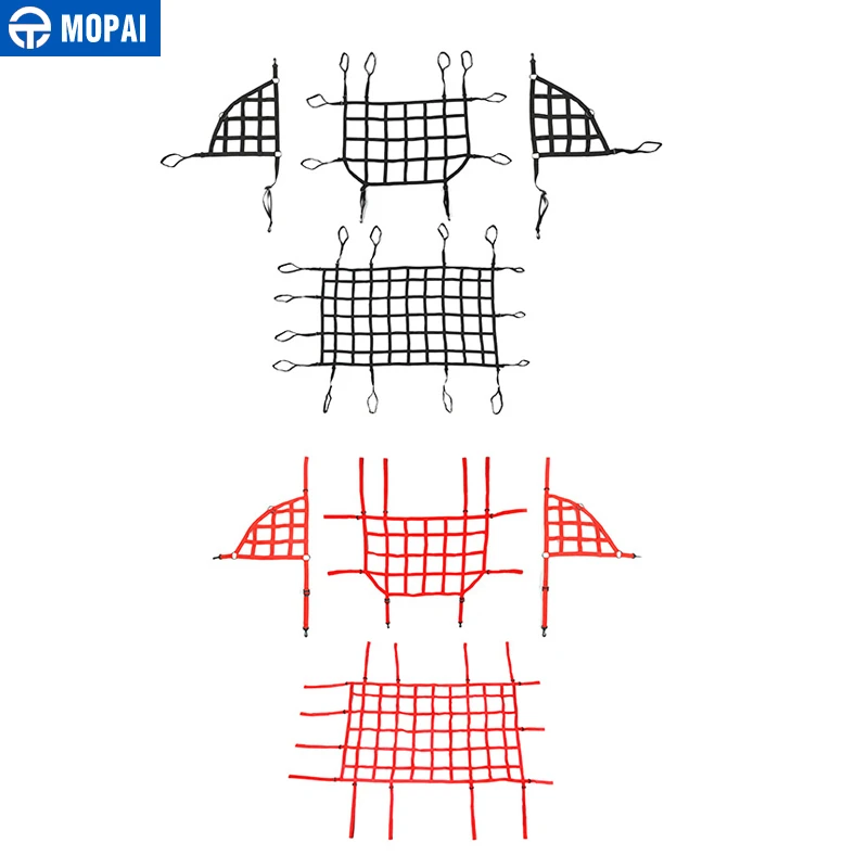 MOPAI автомобильный чехол для Jeep Wrangler JK Автомобильный багажник Багажник на крыше грузовая сеть хорошая сеть для Jeep Wrangler JK 2007