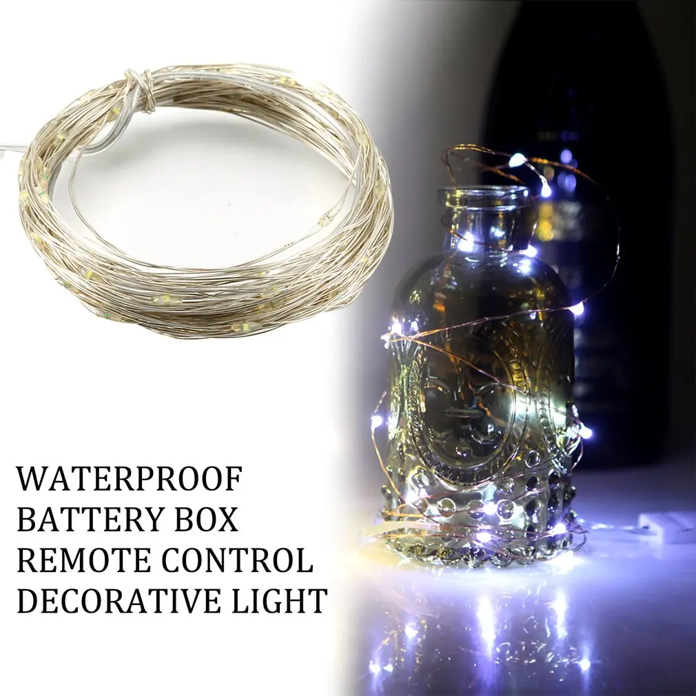 Led Light String Four Lines Remote Control 10M 100Led Copper Wire Lamp Rgb Decoration For Christmas Wedding Holiday