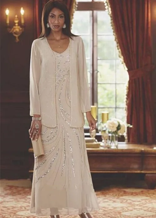 Two Pieces Suit Mother of the Bride Dress One Jacket and One Dress