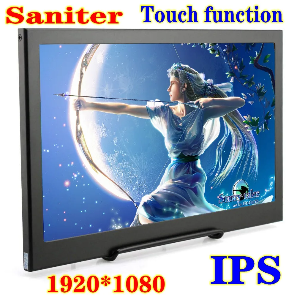 15.6 inch Portable Gaming Monitor 1080P+HDR Type-C HDMI LED Display Monitor for PS4/XBOX/Switch/PC/