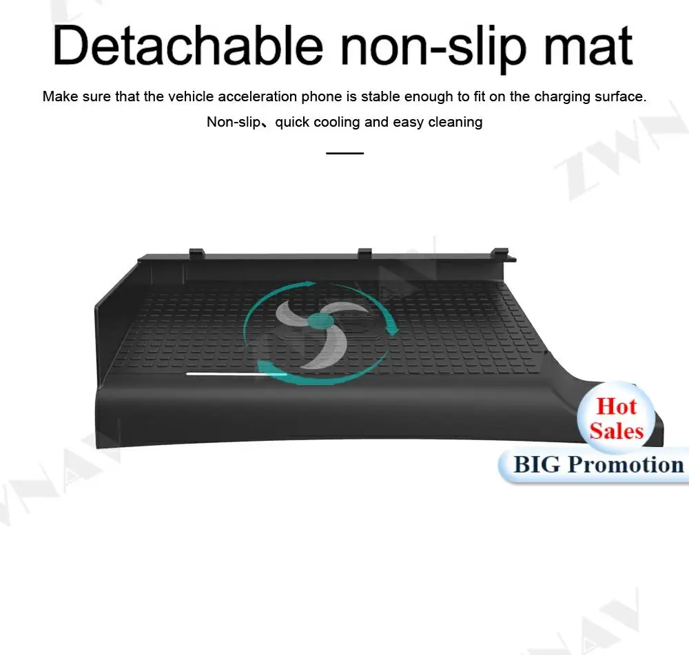 QI автомобильное беспроводное зарядное устройство для Land Rover Discovery 5 2017 2018 2019 Iphone