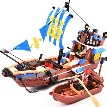 

Blocks Toys GUDI Royal Ship 312pcs Bricks Building Blocks Sets Legend Of Pirates Kits Gifts Toys For Children compatible