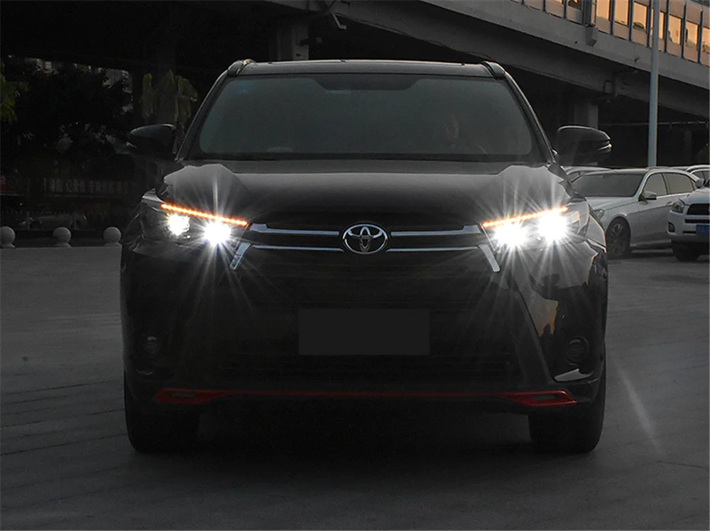 Пара для фары Toyota Highlander 16-19 Highlander светодиодный головной фонарь все светодиодный светильник источник дневные ходовые огни динамический поворот
