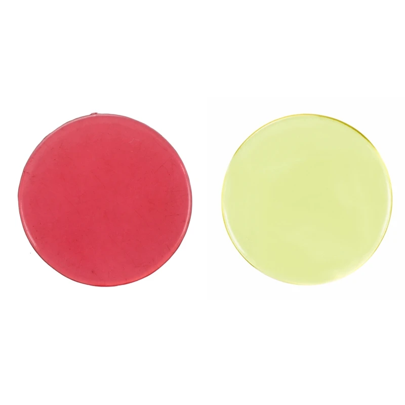 New Sale 200Pcs Clear Red/Yellow Plastic Bingo Chips 1.9cm