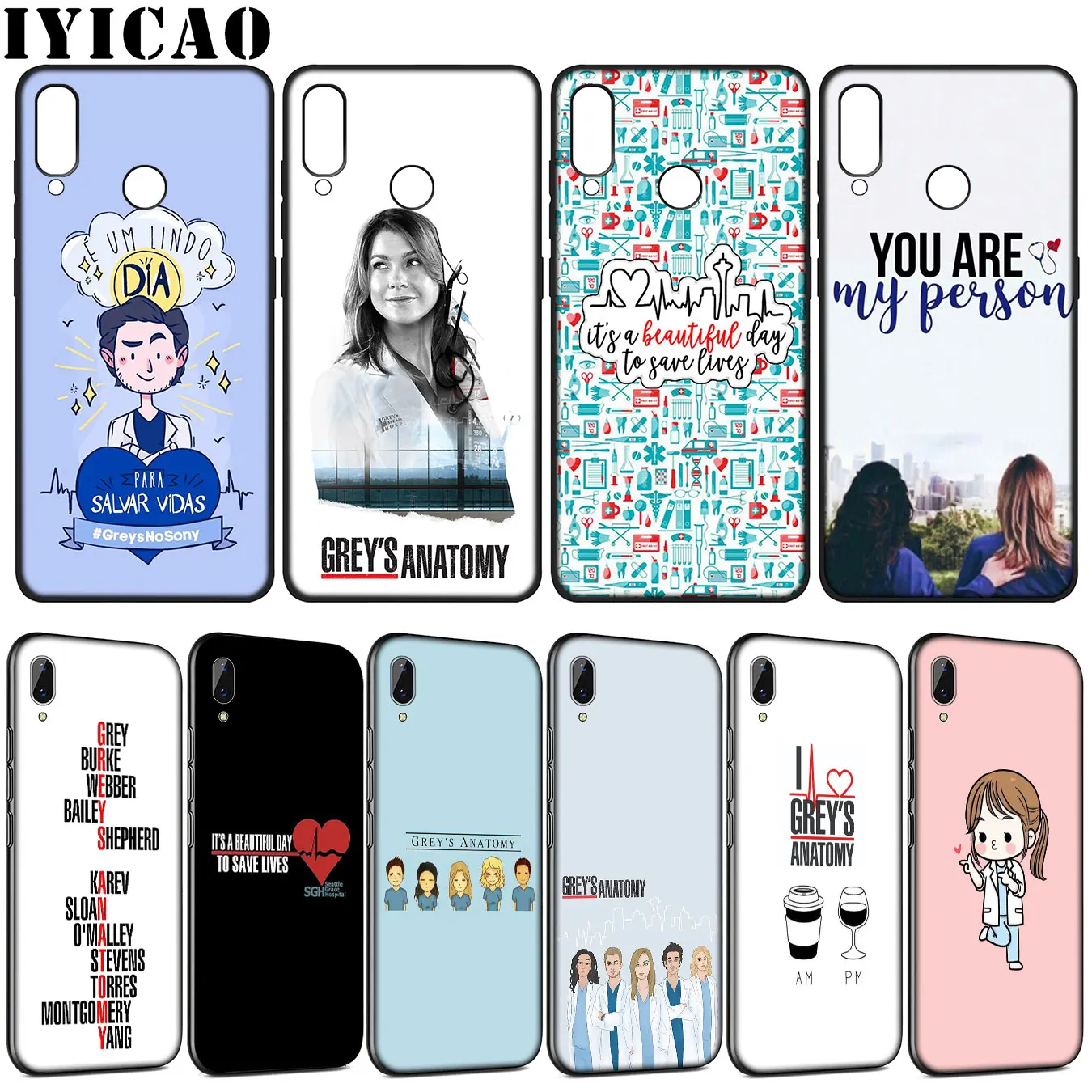 Силиконовый чехол для Huawei Y9 Y7 Y6 Prime 2019 Honor 20 10 9 9X 8C 8X 8 Lite 7C 7X 7A Pro | Мобильные телефоны