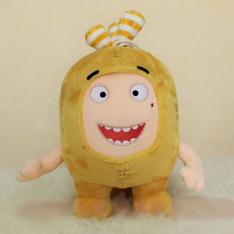 Yellow 35 см странное сокровище солдат Oddbods Newt Buuble Pogo Zee Jeff Fuse Slick плюшевые куклы мягкие игрушки для детей Рождественский подарок - Цвет: Yellow