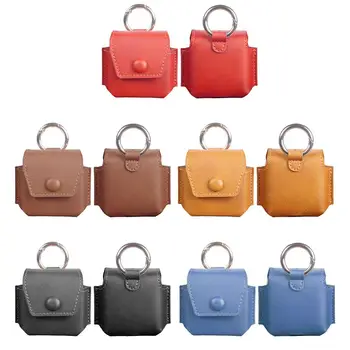 

Anti-scratch Leather Storage Bag Case Protective Cover with Hook for Xiaomi Air 2 SE Bluetooth Earphone