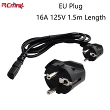 

RCmall Power Cord EU Plug 16A 125V 1.5m Length