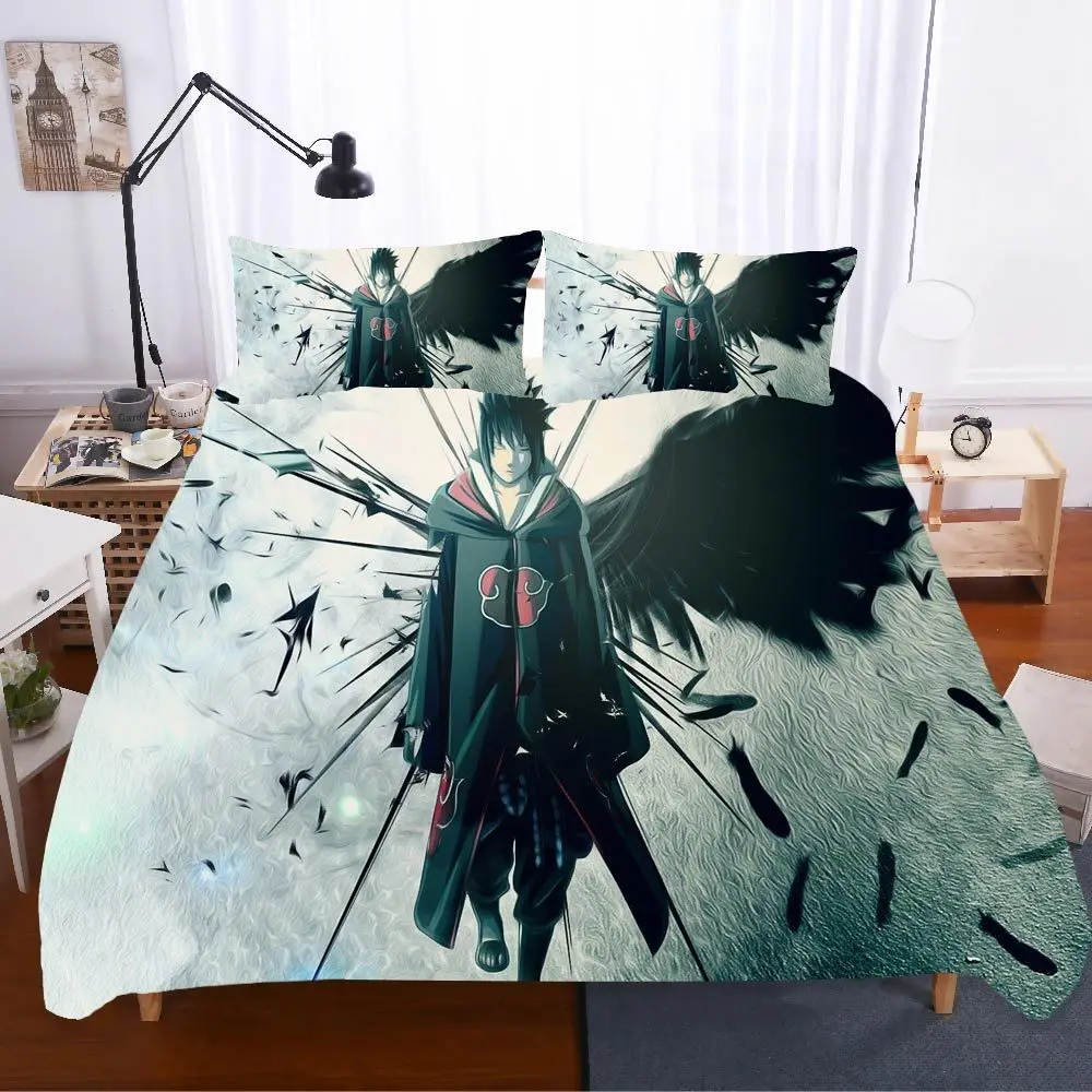 Наруто домашний текстиль постельное белье De Cama Sabanas роскошный подарок 3d комплект постельного белья королевского размера пуховые одеяла и комплекты постельного белья кошачье постельное белье поплин