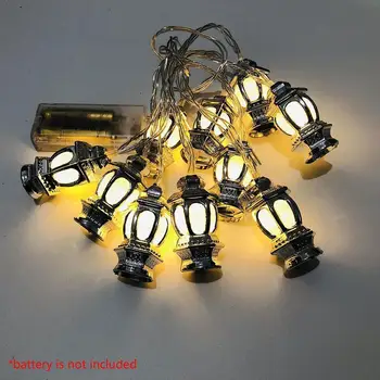 

1.65m 10 Lights Stereo Palace Lamp Eid Mubarak Decorative Ramadan Accessories Muslim Lights Led String Islam Decoration Kar H0C5
