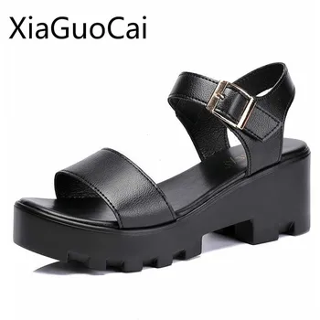

Summer Cool Women Platform Sandals Cheap and High Quality Ladies High Heels Sandals 2019 Summer New Waterproof Platform Sandals
