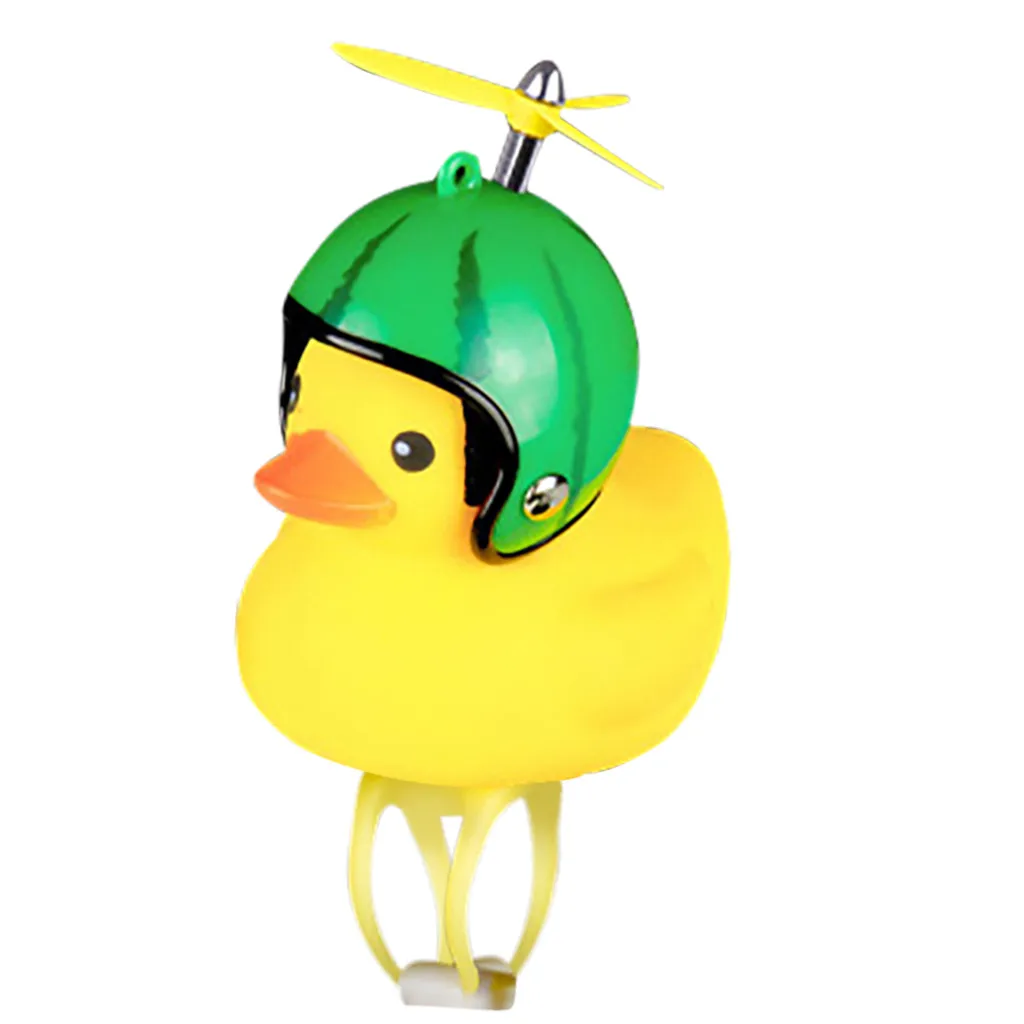 

Bicycle Duckling Bell Bell Warning Light Hard Hat Helmet Bell Small Yellow Duck Horn Light Warning Light Cycling Equipment Z0725