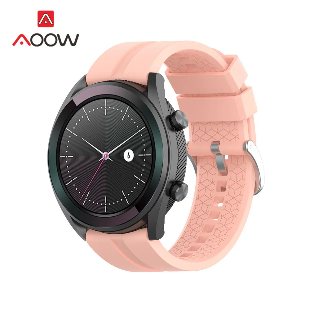 Мягкий спортивный силиконовый ремешок 22 мм для huawei Watch GT 2 Active/элегантный Honor Magic быстросъемный браслет для умных часов