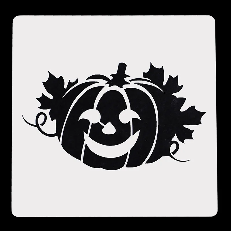 

15*15 трафареты для Хэллоуина для «сделай сам», Скрапбукинг/фотоальбом, декоративное тиснение, трафарет для рисования, домашний декор