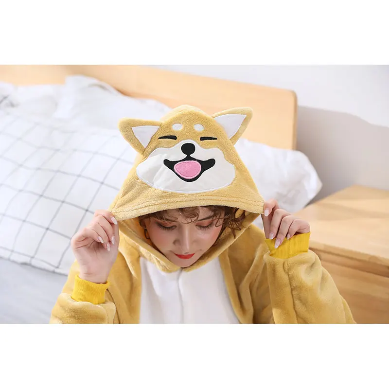 Akita-Dog-Kigurumi-Women-Girl-Onesie-Cute-Animal-Cartoon-Shiba-inu-Overall-Winter-Warm-Soft-Flannel (3)