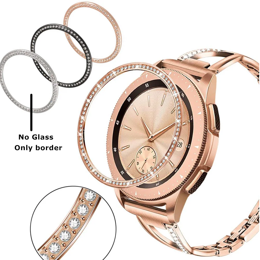 

Duoteng Diamond Cover For Samsung Galaxy Watch 46MM 42MM Smart Watch Accessories Bling Bezel Ring Cover For Samsung Gear S3