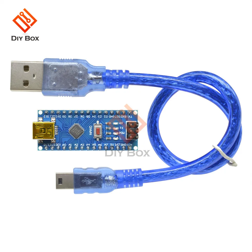5 шт. ATmega328P CH340g ATmega328 CH340 Nano V3.0 3,0 Mini USB 5 в 16 МГц мини-панель управления модуль для Arduino Usb кабель