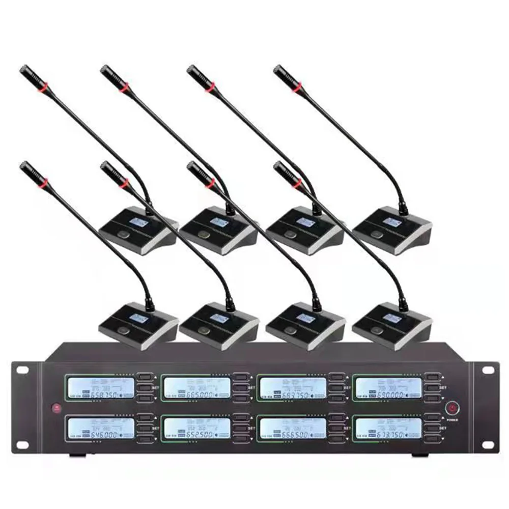 

Professional UHF wireless microphone system conference microphone, suitable for large and small conference room school microphon