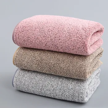 

Bamboo Charcoal Fiber High Density Coral Velvet Towel Covered Edge 35*75 Household Quick-Dry Face Wash Towel Soft Absorbent