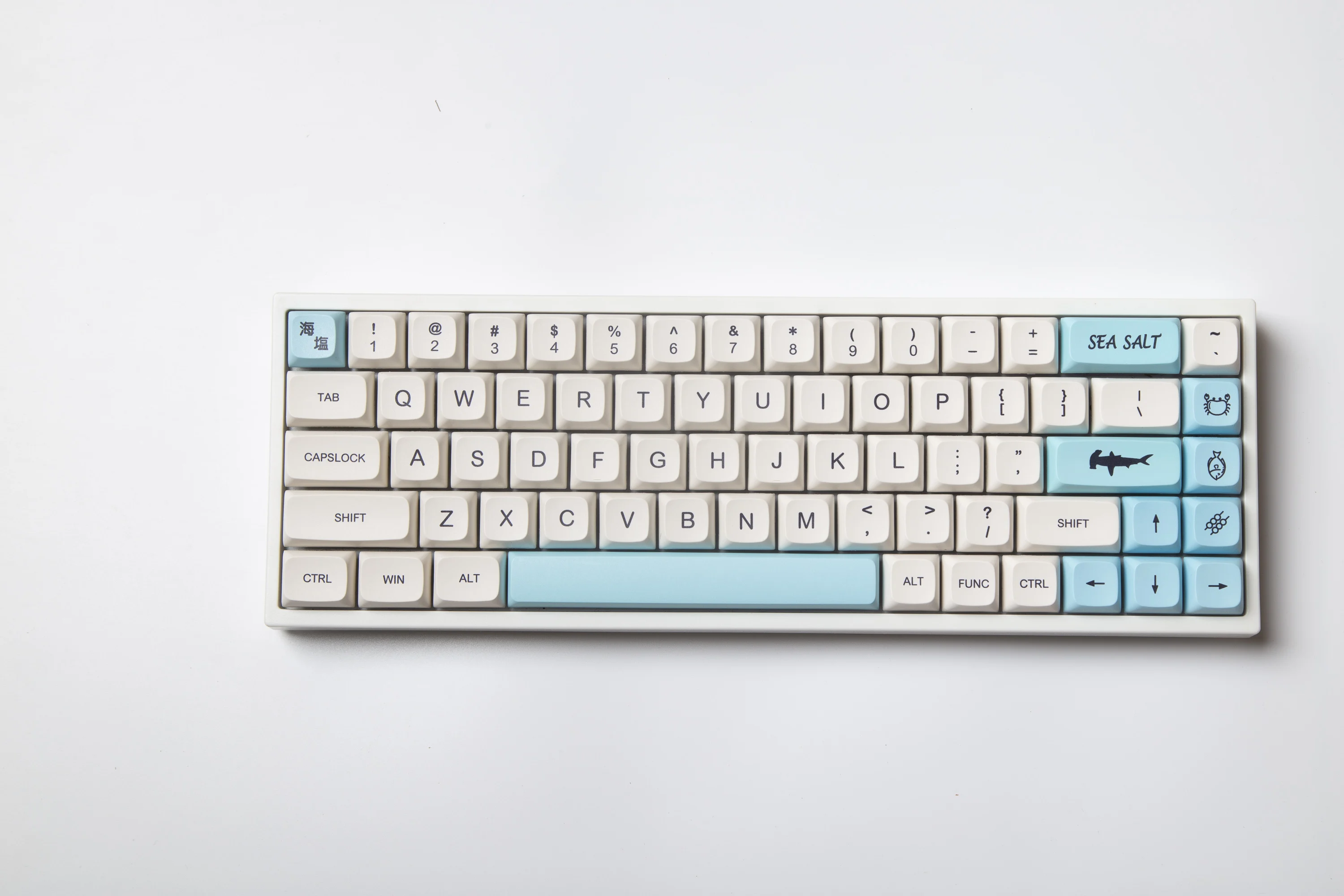 pc keypad 138 Keys XDA Keycaps PBT Dye Sub Keycaps Sea Salt Theme Cherry Layout For Mx Switch Mechanical Keyboard 61 74 68 84 87 96 980M best mechanical keyboard for office