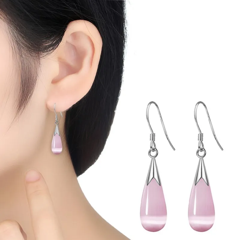 Новинка 2020 модные высококачественные серьги-подвески кошачий глаз с сияющим