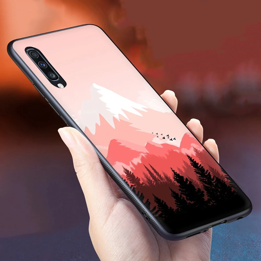 Дерева природы мягкий силиконовый чехол для телефона для samsung A2 Core A10s A20E A20s A30s A40s A50s A60 A70s - Цвет: B10