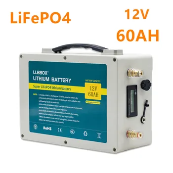 شراءLifepo4 12V60ah بطارية ليثيوم 12 فولت Lifepo4 60AH بطارية حزمة ل عربة جولف/الطاقة الشمسية مع شاحن 10A