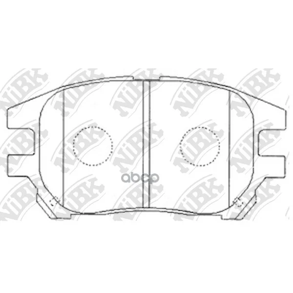 Колодки Тормозные Дисковые Lexus Rx 2000-2003 Pn1481 NiBK арт. PN1481