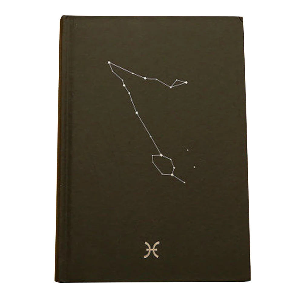 

32K Black 12 Constellations Notebook Diary Students Manuscript Work Book Thick Stationery Planner