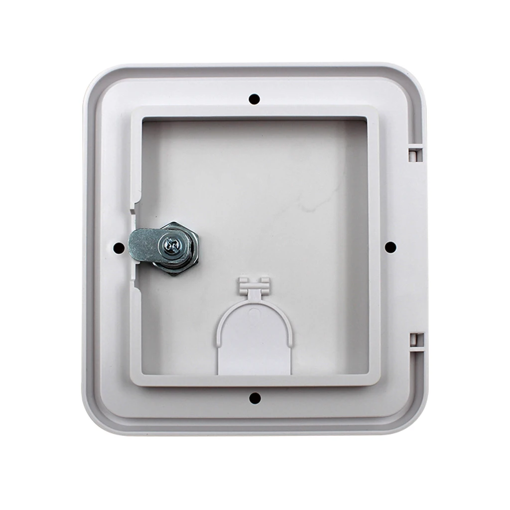 

Durable RV Camper Trailer Motorhome Power Cord Hatch/Cover (White)