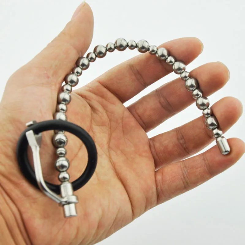Stainless Steel Urethral Dilators Beads Sounding Rod Penis Plug Sex Toys For Men Cock Rings Penis Insertion Urethal Sound