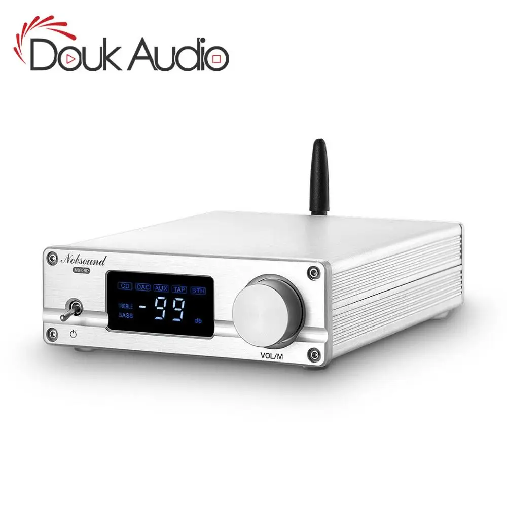 Douk аудио Hi-Fi Bluetooth 5,0 стерео аудио предусилитель затвердевший контроль бас-усилитель 128 уровня реле APTX-LL